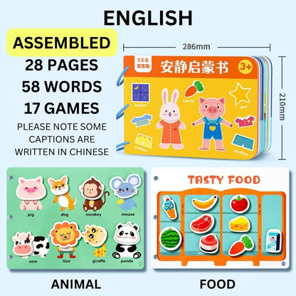 [SALE] First Words Busy Book Chinese English Early Education [Ready to Play]